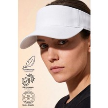 Verahed Arkası Ayarlanabilir Cırtlı Uzatmalı Üstü Açık Vizör Şapka Tenis Şapkası