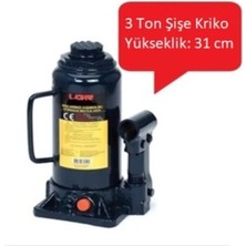 UGR 3 Ton Şişe Kriko 19 cm - Araba,  Makine Yük Kaldırma