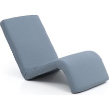 Pafu Nami Outdoor Su Geçirmez Fonksiyonel Mekanizmalı Şezlong - Gri-Mavi