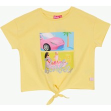 Barbie Baskılı Sarı Kız Çocuk T-Shirt BRB6SG-TST6403