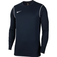 Nike Dry Park 20 Crew Top Erkek Lacivert Uzun Kollu Futbol Tişört Nefes Alabilir Kumaş
