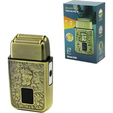 Lunaev Seyahat Tipi 2ın1 LCD Ekran Günlük Sıfır Sakal - Çizim Başlık Traş Makinesi USB Şarjlı Cep - Çanta Boy