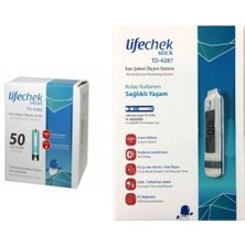 Lifechek TD-4287 Stick Kan Şekeri Ölçüm Sistemi + Kan Şekeri Ölçüm Stribi 50 Adet
