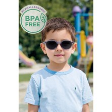 Quinley Junior Smoked UV400 Gerçek Polarize Mental Menteşeli Premium Series Çocuk Güneş Gözlüğü Füme