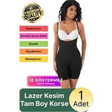 Svein #korse Sıkılaştırıcı Iz Bırakmayan Kaymayan 2 Beden Küçülten Kadın Lazer Kesim Tam Boy Askılı Korse