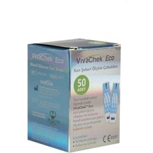 Vivachek Eco Strip Kan Şekeri Ölçüm Çubuğu 50\'li