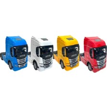 Farbu Oyuncak Işıklı Sesli Pilli Çek Bırak Metal Oyuncak Iveco Tır