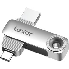 Lexar D50E 1 Tb Katı Hal Çift Sürücü, 390 Mb/s'ye Kadar Okuma Hızı, 400 Mb/s Yazma Hızına Sahip USB Bellek, Usb-C ve Usb-A Bağlantı Noktası, Metal Katlama Tasarımı, iPhone 17, Android ve Pc Için