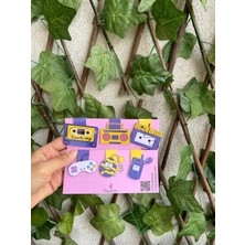 Tiny Stories TR Mıknatıslı Kitap Ayracı - 90'lar Temalı-3/ 6 Adet -Magnetic Bookmark Page Marker