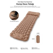 Kensa Pompasız Ayakla Şişen Katlanır Kamp Yatağı Kendinden Yastıklı Uyku Matı 195X68 cm