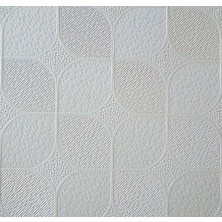 Darkss Asma Tavan Karopan, Küre Desen, Alçı, 60X60 Cm, 8 Mm, Beyaz