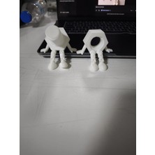 Baykuş Pazar Endüstriyel Temalı Artiküle Vida & Somun Figür Seti - 2'li Masaüstü Dekoru