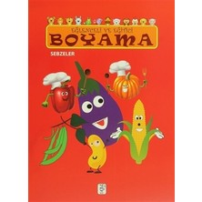 Sis Yayıncılık Eğlenceli ve Eğitici Boyama - Sebzeler Kitabı Kolektif Yazarlı Okul Öncesi Eğitici Kitaplar 8 Sayfa