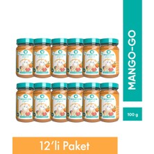 Organuca 12'li Organik Ek Gıda Mango-Go 100 G (Meyve-Sebze Püresi)