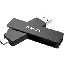 Pny 2 Tb Duo Link V3 USB 3.2 Gen 2 Tip-C ve Tip-A Otg Flash Sürücü Olağanüstü Hızlarda Okuma/yazma 1000/800 Mb/sn Harici Mobil Depolama Akıllı Telefon/tablet/dizüstü Bilgisayarlar Uyumlu