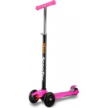 Voit Mini Scooter Pembe 2+ Yaş İçin 3 Tekerlekli Güvenli Tasarım Özellikleriyle