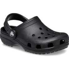 Crocs Kids Classic Clog Siyah Çocuk Terlik Silikon/Plastik Malzeme ile Konforlu Tasarım 206991-001