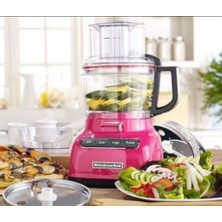 Kitchenaid KFP0930CB 9 Kap Kapasiteli, Hassas Dilimleme Sistemli ve Patates Kızartma Diskli Gıda Işlemcisi, Kızılcık Rengi
