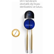 The Mossi Uv-C LED Ekranlı Otomatik Diş Fırçası Sterilizatörlü Tutucu - Otomatik Sensörlü Fanlı Kurutucu