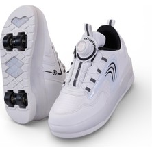 YVZ Patenli Işıklı Spor Ayakkabısı & Tekerlekli Sneakers Paten Ayakkabı Ortopedik Modeli Silikon Teker