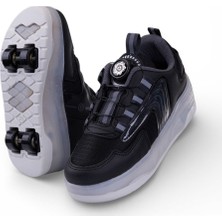 YVZ Patenli Işıklı Spor Ayakkabısı & Tekerlekli Sneakers Paten Ayakkabı Ortopedik Modeli Silikon Teker