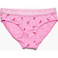 Paul Kenzie Desenli Kadın Slip Külot - Chili