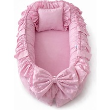 Jaju Baby Pembe Fırfırlı Lüx Tasarım Babynest