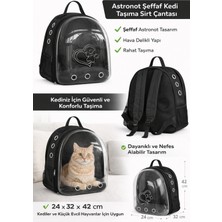 Mestore Kp Kalpli Patili Astronot Şeffaf Taşıma Sırt Çantası Siyah 24X32X42 cm - Kp-Astrntklp-Syh