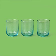 Paşabahçe Iconic 3'lü Su Bardağı Seti - Mavi - 270 ml