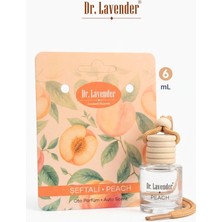 Dr. Lavender Şeftali Kokulu Oto Parfüm 6 ml Bambu Kapaklı Askılı Cam Şişe  Araç Kokusu