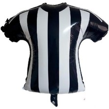Patladı Gitti Siyah Beyaz Forma Folyo Balon – 59.5X56 cm