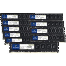 Timetec 80 GB Kıt (10 x 8 Gb) Ddr3 / DDR3L 1333 Mhz PC3-10600 Ecc Olmayan Arabelleksiz 1,5 V / 1,35 V Cl9 2rx8 Çift Kademeli 240 Pin Udımm Pc Masaüstü Bilgisayar Belleği Ram Modülü (80 GB Kıt (10 x