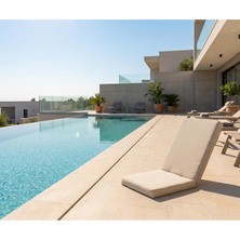 Pafu Tera Outdoor Su Geçirmez Taşınabilir Mekanizmalı Şezlong - Bej