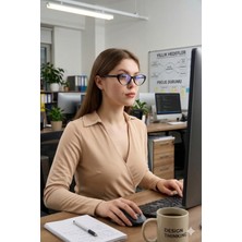 Quinley Regard Black Mavi Işık Korumalı Ekran Gözlüğü  Çelik Menteşeli Premium Edition Series