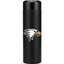 Promopanya Taraftar🦅 Dijital Dereceli Termos 500ml. Sızdırmaz 12 Saate Kadar Yalıtım (Kara Kartal Termos,isim yazılabilir,kişiselleştrilebilir,isme özel,kişiye özel)