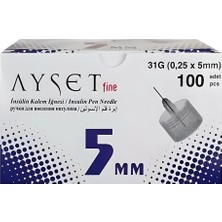 Ayset Fine 5mm Iğne Ucu 1 Kutu 100 Adet
