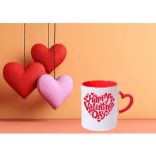 Ebruli Baskı Sevgililer Günü Özel Tasarım Kupa