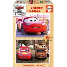 Educa 2X16 Parça Disney Cars (Arabalar) Erkek Çocuk Puzzle