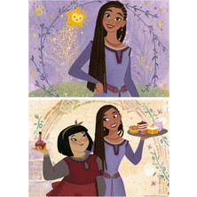 Educa 2X25 Parça Disney Wish Kız Çocuk Ahşap Puzzle (3-5 Yaş)