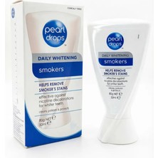 Pearl Drops Smokers - Sigara İçenler İçin Leke Çıkarıcı Jel Diş Macunu, Nikotin Leke Plaklarına Karşı, 50 ml