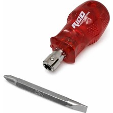 Rico Rıco düz ve Yıldız Uçlu Topaç Tornavida Çift Taraflı