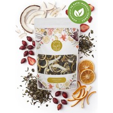 Kayla Gurme Detoks Çayı - Hindistan Cevizi, Kurutulmuş Çilek, Kuşburnu, Yeşil Çay, Limon Dilimi - 125 g
