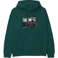 The Lucid Lab Keith Richards Boston 1975 Hoodie - Koyu Yeşil