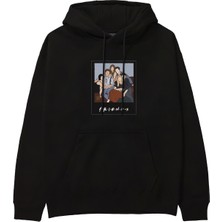 The Lucid Lab Friends Silüetli Hoodie - Siyah