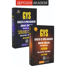 Pegem Akademi Yayıncılık PEGEM AKADEMİ 2026 GYS Gençlik ve Spor Bakanlığı Görevde Yükselme