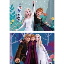 Educa 2X25 Parça Disney Frozen Kız Çocuk Ahşap Puzzle (3-5 Yaş)