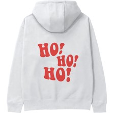 The Lucid Lab Ho Ho Ho Hoodie - Beyaz