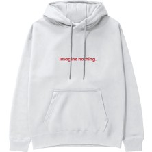 The Lucid Lab Imagine Nothing Hoodie - Beyaz