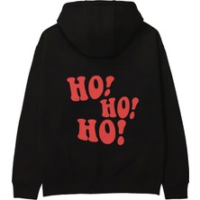 The Lucid Lab Ho Ho Ho Hoodie - Siyah