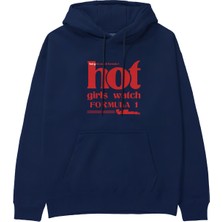 The Lucid Lab Hot Girls Watch Formula 1 Hoodie - Lacivert